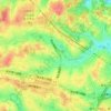 菅生の地形図、標高、地勢