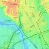 田園調布一丁目の地形図、標高、地勢