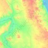 ケナ県の地形図、標高、地勢