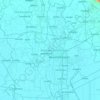 プラナコーンシーアユッタヤー県の地形図、標高、地勢