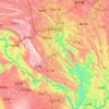 关岭布依族苗族自治县の地形図、標高、地勢