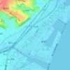 小松原の地形図、標高、地勢