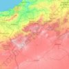トレムセン県の地形図、標高、地勢