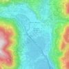 メラーノの地形図、標高、地勢
