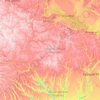 キロヴォフラード州の地形図、標高、地勢