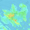 Pulau Batamの地形図、標高、地勢