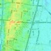 筆ケ崎町の地形図、標高、地勢