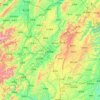 松桃苗族自治县の地形図、標高、地勢