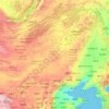 内モンゴル自治区の地形図、標高、地勢