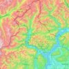Verbano-Cusio-Ossolaの地形図、標高、地勢