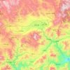 灵丘县の地形図、標高、地勢
