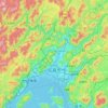 広島市の地形図、標高、地勢