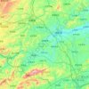 麻陽ミャオ族自治県の地形図、標高、地勢