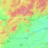 ユダヤ自治州の地形図、標高、地勢
