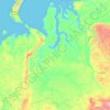 ウラル連邦管区の地形図、標高、地勢