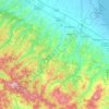 Forlì-Cesenaの地形図、標高、地勢