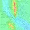 El Pasoの地形図、標高、地勢