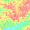 Mardanの地形図、標高、地勢