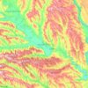 raionul Orheiの地形図、標高、地勢