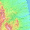 Ascoli Picenoの地形図、標高、地勢