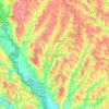 raionul Glodeniの地形図、標高、地勢