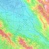 San Joseの地形図、標高、地勢