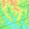 上池台の地形図、標高、地勢