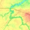Буриньの地形図、標高、地勢