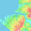 セバストポリの地形図、標高、地勢