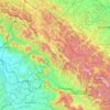 ザカルパッチャ州の地形図、標高、地勢