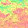 コンスタンティーヌ県の地形図、標高、地勢