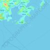 東山県の地形図、標高、地勢