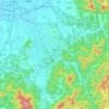 全州市の地形図、標高、地勢