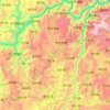 禄勧イ族ミャオ族自治県の地形図、標高、地勢