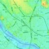 矢口一丁目の地形図、標高、地勢