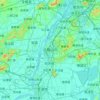 馬鞍山市の地形図、標高、地勢