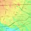 三鷹市の地形図、標高、地勢