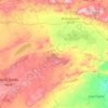 ムシラ県の地形図、標高、地勢