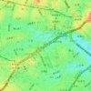 池尻の地形図、標高、地勢