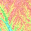 raionul Rîșcaniの地形図、標高、地勢
