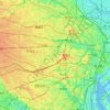 神田川の地形図、標高、地勢
