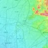 小牧市の地形図、標高、地勢