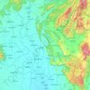 ピッサヌローク県の地形図、標高、地勢