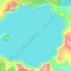 クレーター湖の地形図、標高、地勢