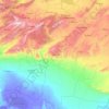 ヘンシュラ県の地形図、標高、地勢