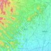 鹿沼市の地形図、標高、地勢