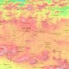 セティフ県の地形図、標高、地勢