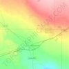 Monahansの地形図、標高、地勢