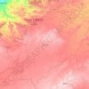 ティアレット県の地形図、標高、地勢