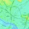 東矢口二丁目の地形図、標高、地勢